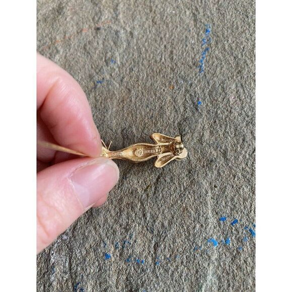 Vintage Marcel Boucher 7871 Siamese Cat Genuine Pearl Pin Brooch Gold Tone - Picture 5 of 7